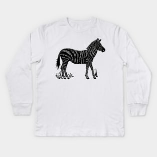 Zebra Kids Long Sleeve T-Shirt